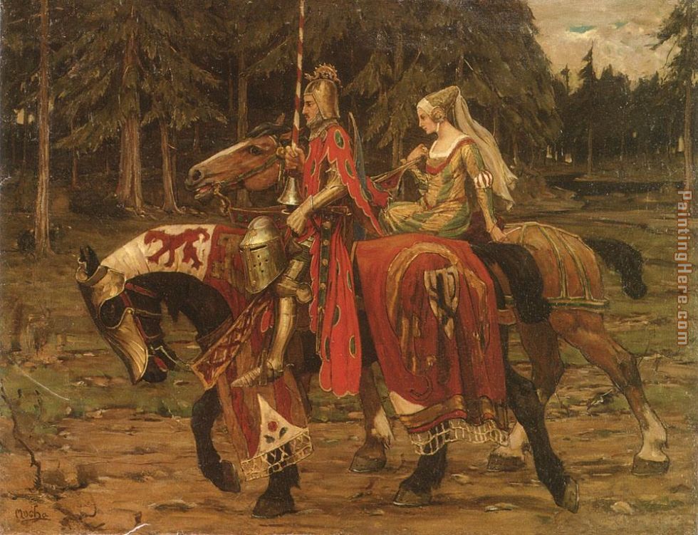 Mucha Heraldic Chivalry painting - Alphonse Maria Mucha Mucha Heraldic Chivalry art painting